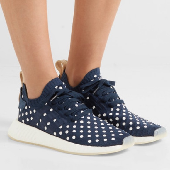 adidas Shoes - Adidas NMD Navy Polka Dot Sneakers Shoes